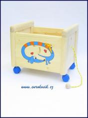 Box na hračky Jezevčík modrý